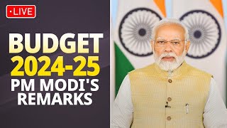 🔴Live  PM Modis remarks on the Budget 202425 [upl. by Hill]