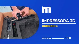 Impressora 3D Mecolour  Unboxing [upl. by Eiram]