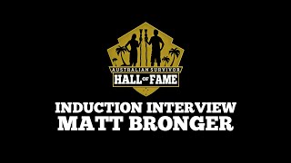 Matt Bronger Induction Interview  Australian Survivor Hall of Fame 2022 [upl. by Katz]