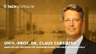 Keratoplastik amp Keratoprothesen – Fachgespräch mit UnivProf Dr Claus Cursiefen [upl. by Ponce]