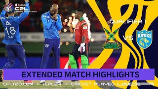 Extended Highlights  Guyana Amazon Warriors vs Saint Lucia Kings  CPL 2024 [upl. by Nyrual]