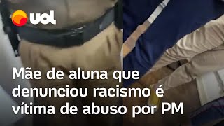 Mãe de aluna que denunciou racismo é vítima de abuso por PM em escola no Paraná vídeo mostra ação [upl. by Leira]