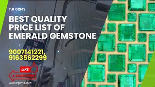 Price List Of Emerald Gemstones Best Gemstone Store in Kolkata T R Gems Kolkata [upl. by Jaquelyn]