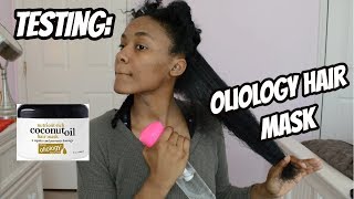 TESTING A HAIR MASK FROM MARSHALLS  Oliology Coconut Oil Hair Mask Product Review [upl. by Hiltner752]