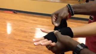 Boxing wrap tutorial 108 inch wraps [upl. by Napier136]