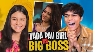 BIG BOSS Savage moment of Vada Pav Girl  Big boss meme [upl. by Walke]