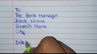 How to write an application for reactivation of bank account 🏦 [upl. by Soluk607]