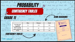 PROBABILITYCONTIGENCY TABLES GRADE 11 [upl. by Elkin]