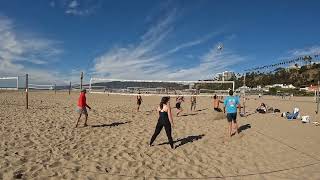 Santa Monica Beach Volleyball 113024 [upl. by Sarette]