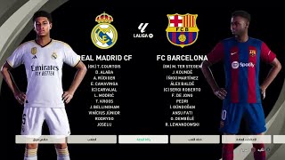 eFootball Pes 2024  Real Madrid vs Barcelona LaLiga 2324  PS4 GAMEPLAY [upl. by Elden]