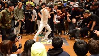 General Twiggz vs Boi Krow｜MENS TOURNAMENT BEST 4 ①｜KING OF BUCK 8｜20171210 [upl. by Lonne]