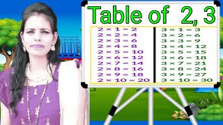 Table of 2 3  pahade 2 ka 3 ka  2 3 Table  table  2  3 का पहाड़े [upl. by Bernie]