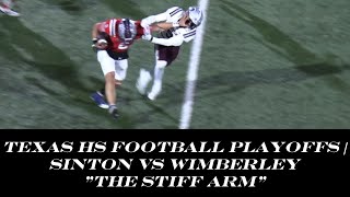 Texas HS Football Playoffs  Wimberley Stiff Arms Sinton to 4A Semis [upl. by Rumit38]