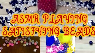 ASMR PLAYING BEADS SATISFYING AND RELAXING 😎😎ORIGINALSOUND [upl. by Armond]