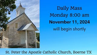 Daily Mass  Monday 800 AM November 11 2024 [upl. by Cadel808]