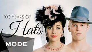 100 Years of Fashion Hats ★ Glamcom [upl. by Doersten270]