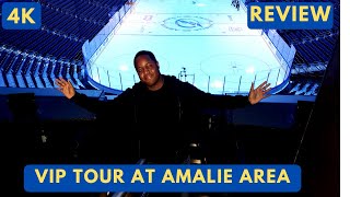 4K Amalie Arena Behind the Scenes VIP Tour Review [upl. by Elita]