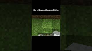 Minecraft Java vs Bedrock shorts minecraft mcpe mcje [upl. by Aurora]