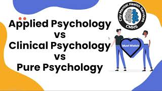 Difference between Applied Psychology amp Clinical Psychology [upl. by Boyd]