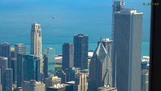 4K Willis Sears Tower Skydeck View from Tallest Building in Chicago Illinois USA [upl. by Farl970]