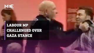 Deputy Labour MP confronted by proPalestine activists during fundraiser [upl. by Enelym]