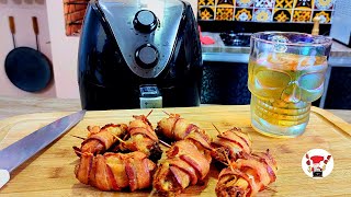 Como Fazer Tulipa de Frango com Bacon Churrasco Perfeito na Airfryer [upl. by Jorin]