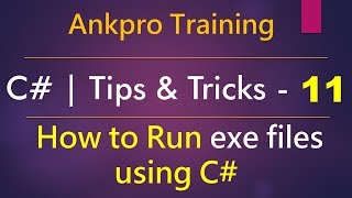 C tips and tricks 11  How to Run exe files using C  SystemDiagnostics  Process  Notepadexe [upl. by Hemminger]