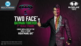 NEW DC Multiverse™ Batman Forever™ Movie TwoFace™ 7quot Scale Figure  Action Figure Showcase [upl. by Aileon]