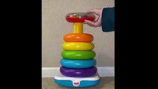 Best Color learning video Learn with stacking toy by fisher price [upl. by Warthman]