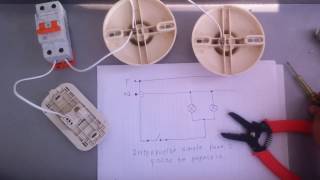 CÓMO CONECTAR LÁMPARAS EN PARALELO CONTROLADOS POR UN INTERRUPTOR SIMPLE [upl. by Ligetti]