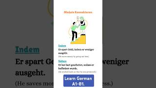 Konnektoren lets leaen German german deutsch learngerman deutchlernenshorts [upl. by Naujik248]