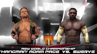 Hangman Adam Page vs Swerve Strickland  AEW World Championship Match [upl. by Neuberger822]