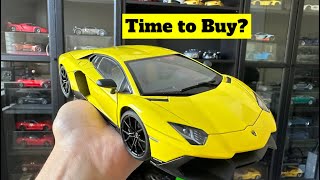 118 Lamborghini Aventador 50th Anniversary by Autoart Review [upl. by Eiroj]