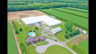 Ontario Farm for Sale  101 Acre Farm with 2 houses and 2acre modern greenhouse in Norfolk [upl. by Irep]