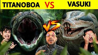 TITANOBOA x VASUKI  QUEM VENCERIA As MAIORES COBRAS do Mundo ft biologohenriqueoficial [upl. by Kcirtapnhoj267]