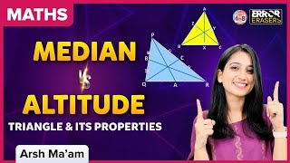 Difference between Median and Altitude  The Triangle and its Properties  Class 7  Maths  BYJUS [upl. by Maurili]