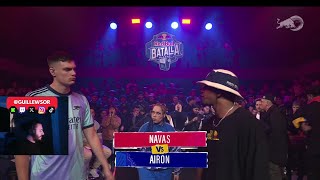 Reacciono a TORNEO DE PLAZAS 2024  redbullbatalla Navas ES vs AIRON CO [upl. by Per]