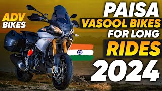 Best Bikes for Long Ride India 2024🏍️Most Comfortable🤩Best Adventure Bikes🔥Best Bike Under 3 Lakhs🔥 [upl. by Aerdnaed]