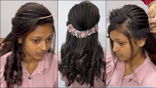 LATEST HAIRSTYLE TUTORIAL  HAIR PREPARATION  CRIMPING  BLOW DRY  IRON CURLS  ADVANCE STYLE [upl. by Elleirol]