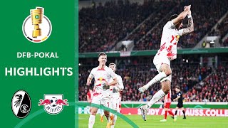 RBL DOMINATED SemiFinal clash  SC Freiburg vs RB Leipzig 15  Highlights  DFBPokal SemiFinal [upl. by Geraldina]