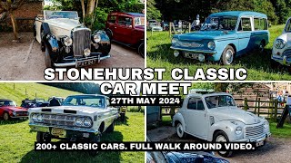 Stonehurst Classic Car Meet  27th May 2024  200 Cars In Attendance [upl. by Nedyarb]