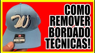 Como quitar un Bordado  Técnicas para remover BORDADOS  How take off an Embroidery [upl. by Ynnus602]