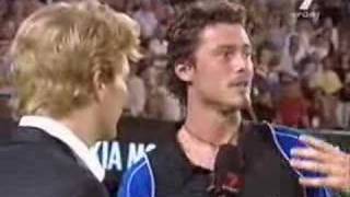 Safin on court interview AO SF05 [upl. by Ahsina930]