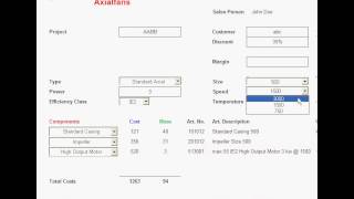 Custom Axial Fan Calculation Features [upl. by Kilan]