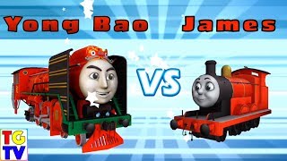 Thomas amp Friends Go Go Thomas  Yong Bao vs James Gordon [upl. by Analat]