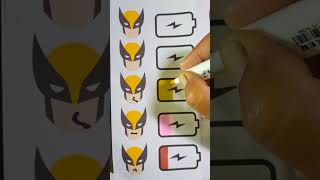 What is your mood level wolverines  viral short  art subscribe [upl. by Ydarb]