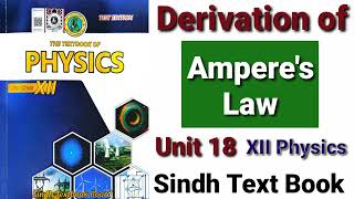 Derivation of Amperes Law XII Physics [upl. by Joannes863]