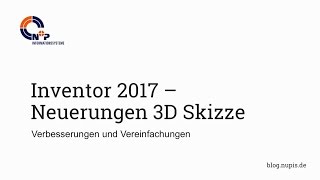 Inventor 2017  3D Skizze [upl. by Kealey]