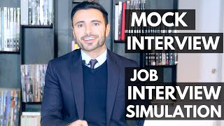 Job Interview Simulation and Training  Mock Interview [upl. by Lefkowitz]