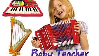 Musical Instruments for Kids – The Little Orchestra  MusicMakers  From Baby Teacher [upl. by Nosidam]